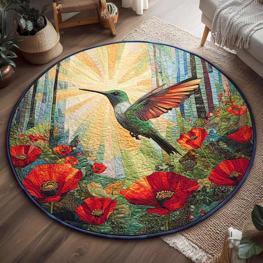 Hummingbird Horizon WJ1906033CL Quilted Round Mat