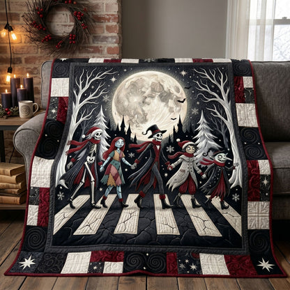 Gothic Holiday Skeleton Patchwork WN1105009CL Quilt