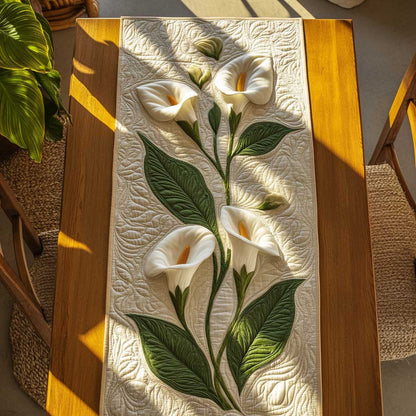 Whispers Of Calla Lilies WN2503146CL Quilted Table Runner