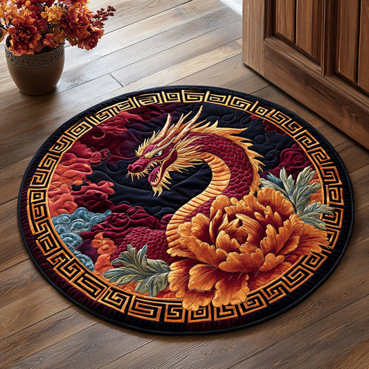 Lotus Fire CP2709132CL Quilted Round Mat