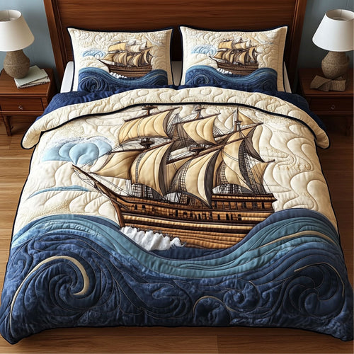 Old Harbor Tall Ship KL0801030CL Duvet Cover Set