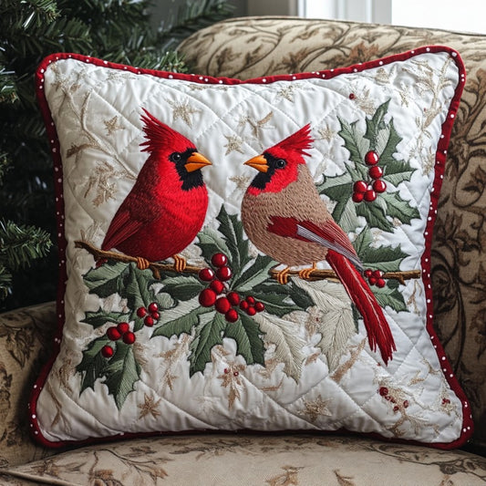 Couple Cardinals XR1809012CL Quilt Pillow Case