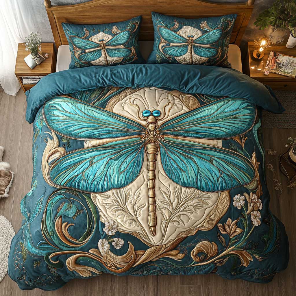 Dragonfly Crystal WP2502032CL Duvet Cover Set