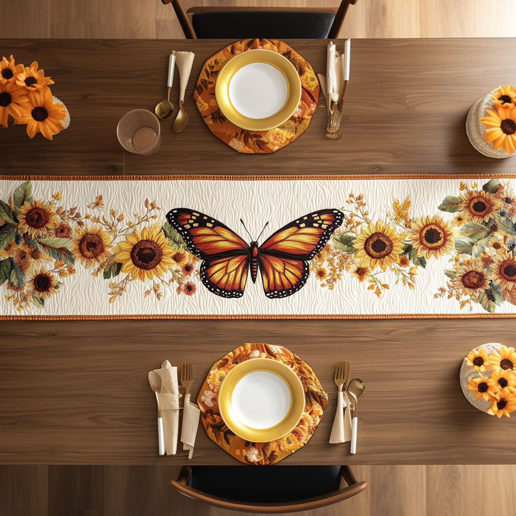 Butterfly Grove WN0107012CL Quilted Table Runner