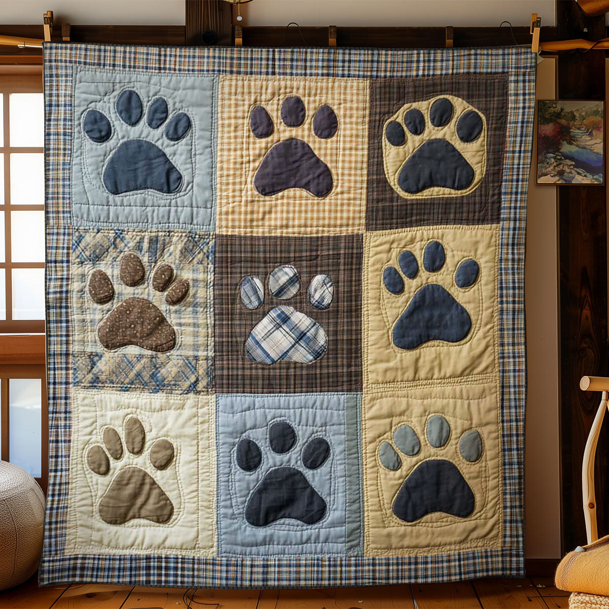 Vintage Dog Prints WN0701030CL Quilt