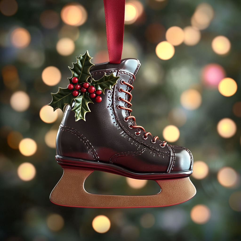Ice Skates Winter Magic WN2511029CL Christmas Ornament