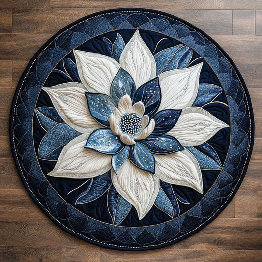 Frost Bloom WN2904077CL Quilted Round Mat