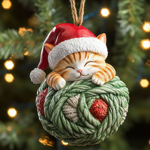 Festive Feline CP0612025CL Christmas Ornament