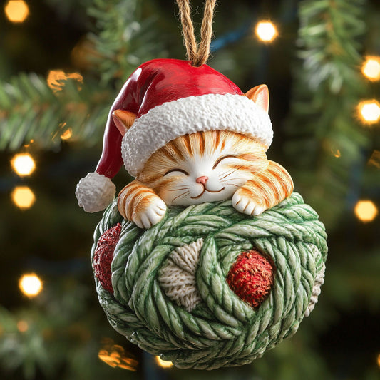 Festive Feline CP0612025CL Christmas Ornament