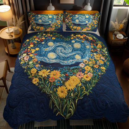 Heart Under Starry Sky WN2101037CL Duvet Cover Set