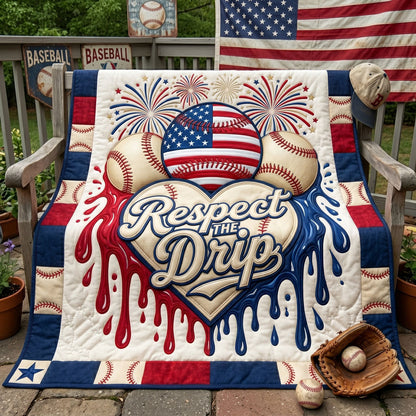 Patriotic Diamond Drip WN3005007CL Quilt