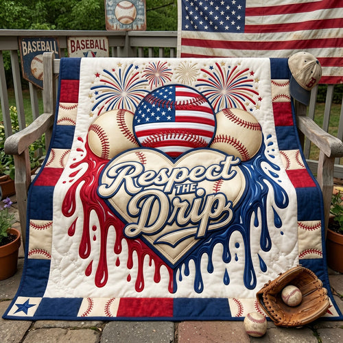 Patriotic Diamond Drip WN3005007CL Quilt