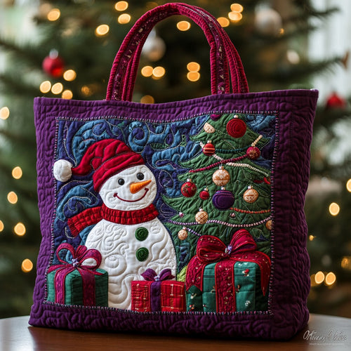 Christmas Night XR2010031CL Quilted Tote Bag
