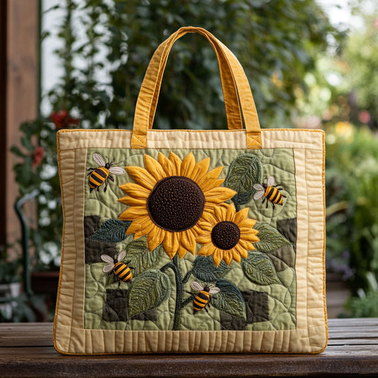 Harvest Bees CP2209014CL Quilted Tote Bag