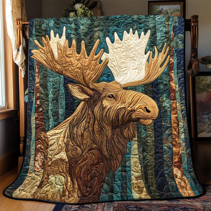 Moose Portrait WP1102013CL Quilt