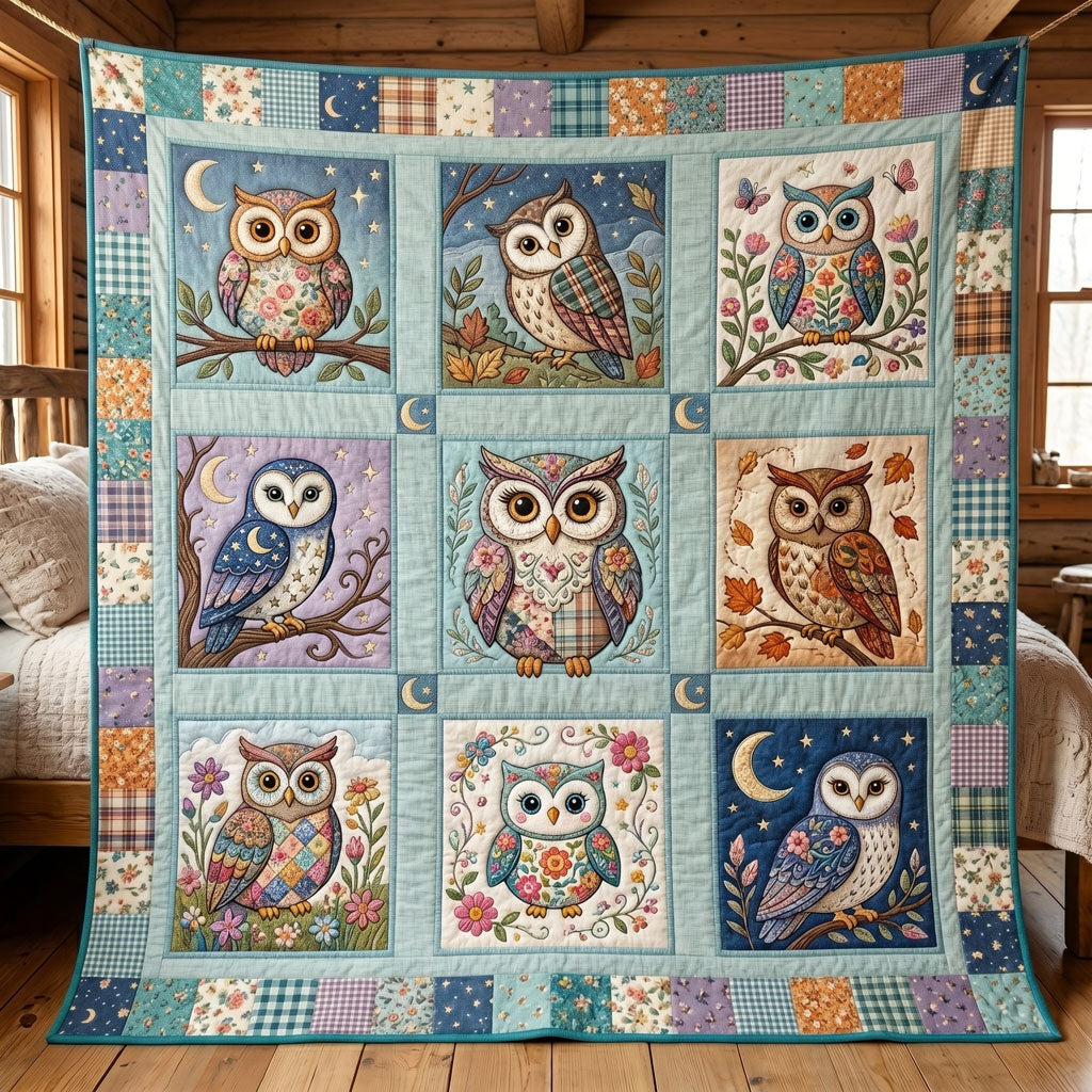 Patchwork Owl Garden WN0306008CL Quilt