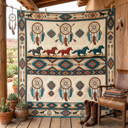 Dreamcatchers And Wild Horse Spirits WN1706005CL Quilt