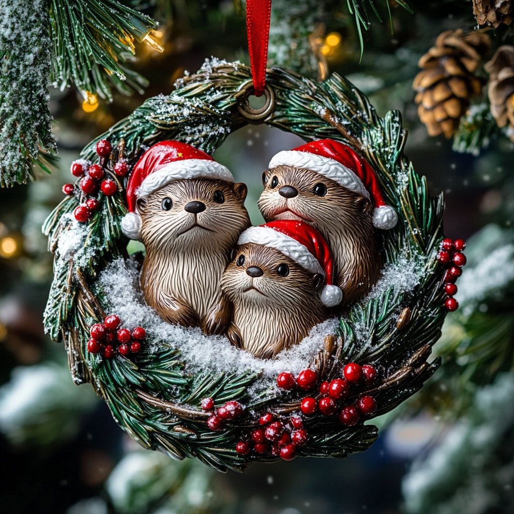 Happy Otter WN2510016CL Christmas Ornament