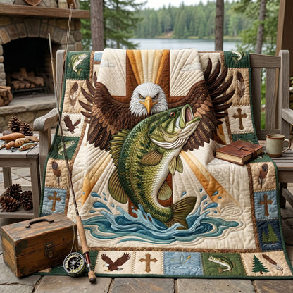 Faith And Fishing Legacy WN1606007CL Quilt