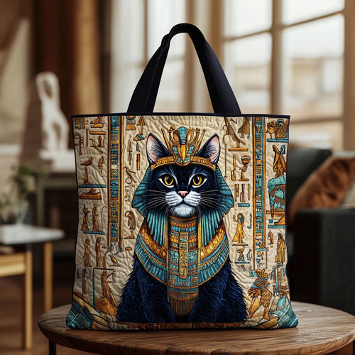Royal Egyptian Cat KL2412039CL Quilted Tote Bag