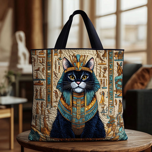 Royal Egyptian Cat KL2412039CL Quilted Tote Bag