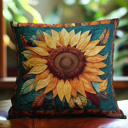 Golden Sunflower Bloom WN1302054CL Quilt Pillow Case