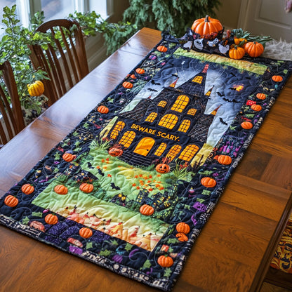Wicked Manor Welcome WJ0708155CL Quilted Table Runner