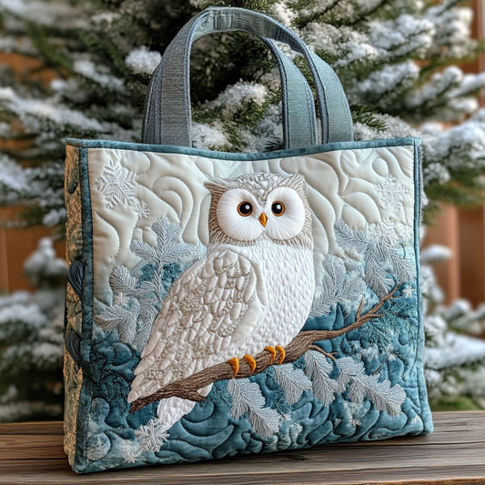 Winter Owl CP3010001CL Quilted Tote Bag
