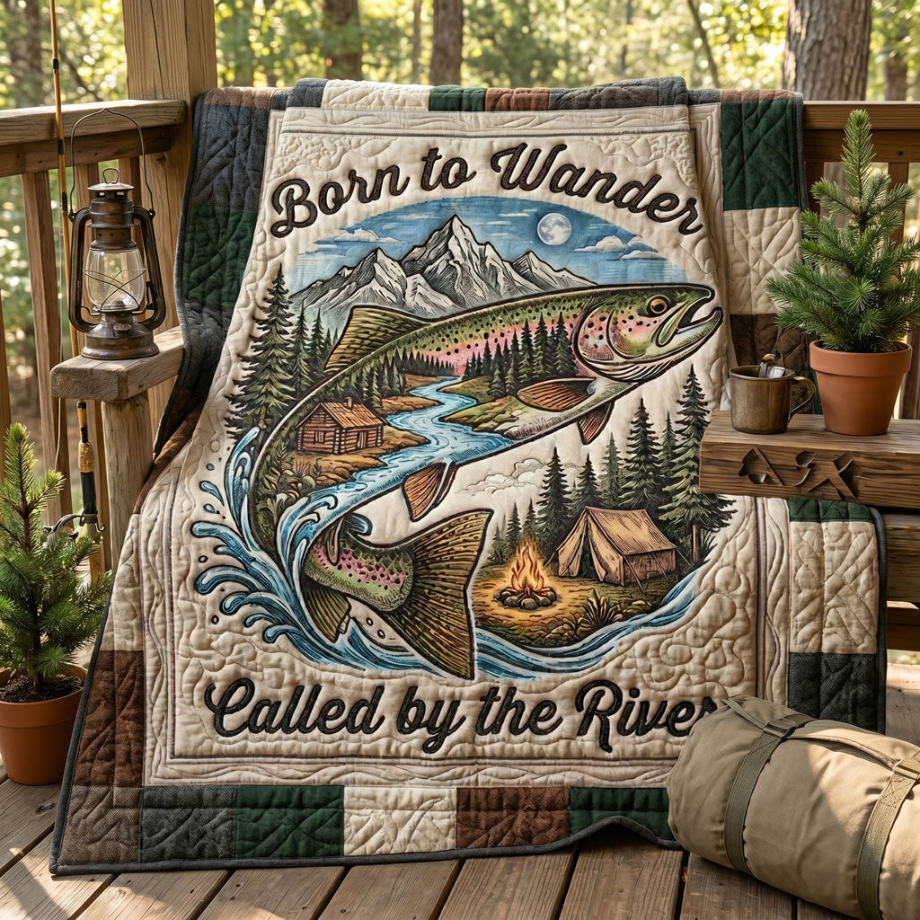 Born To Wander Trout WN2005001CL Quilt