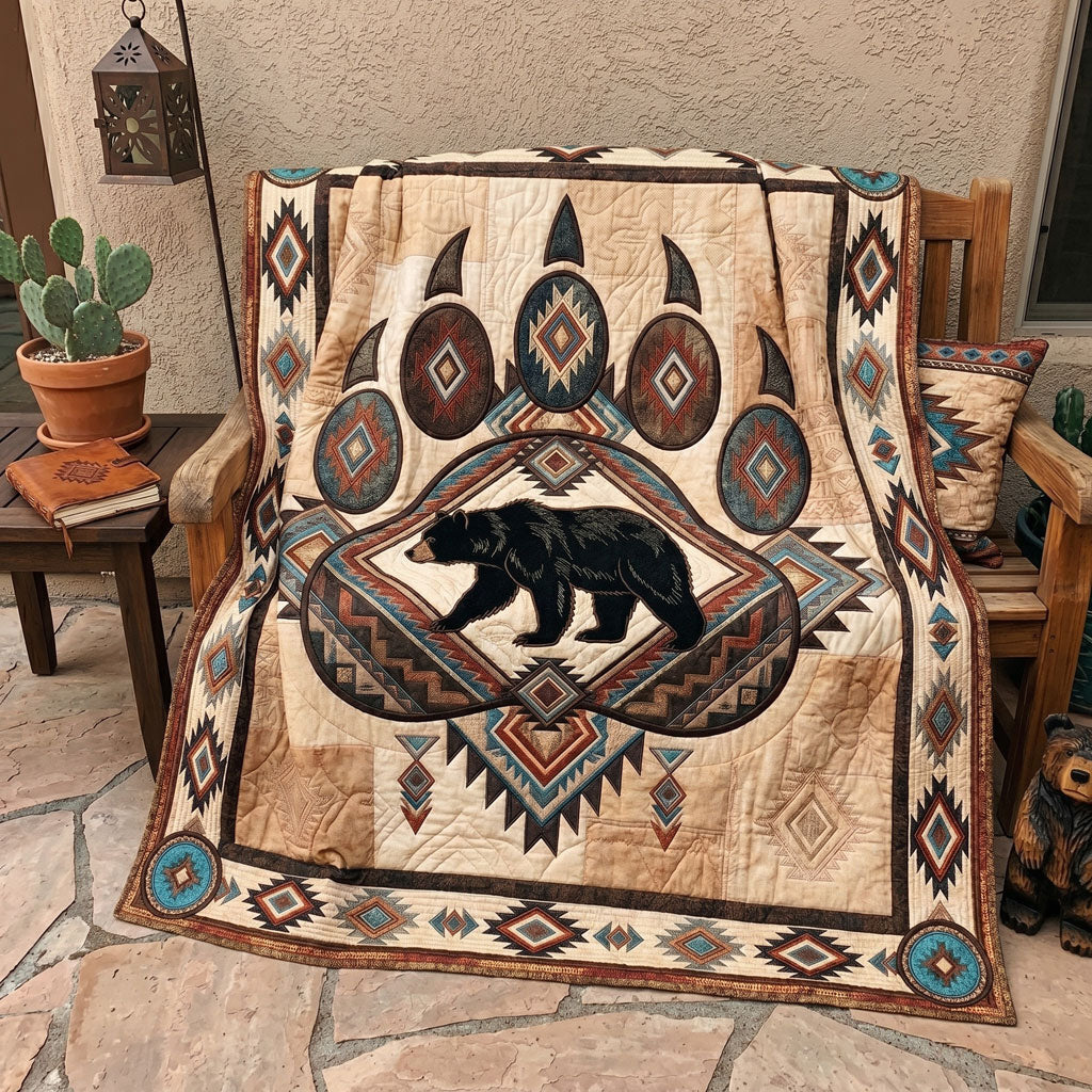 Black Bear Spirit Paw WN0506003CL Quilt