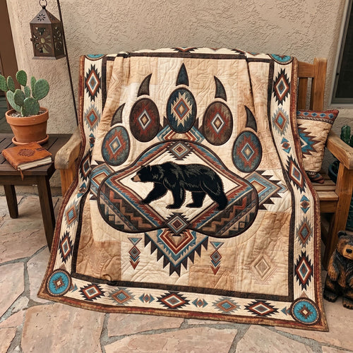 Black Bear Spirit Paw WN0506003CL Quilt