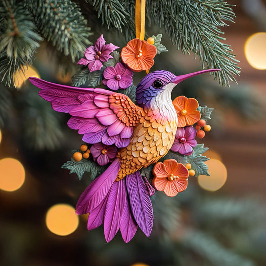 Wild Hummingbird WN1610108CL Christmas Ornament