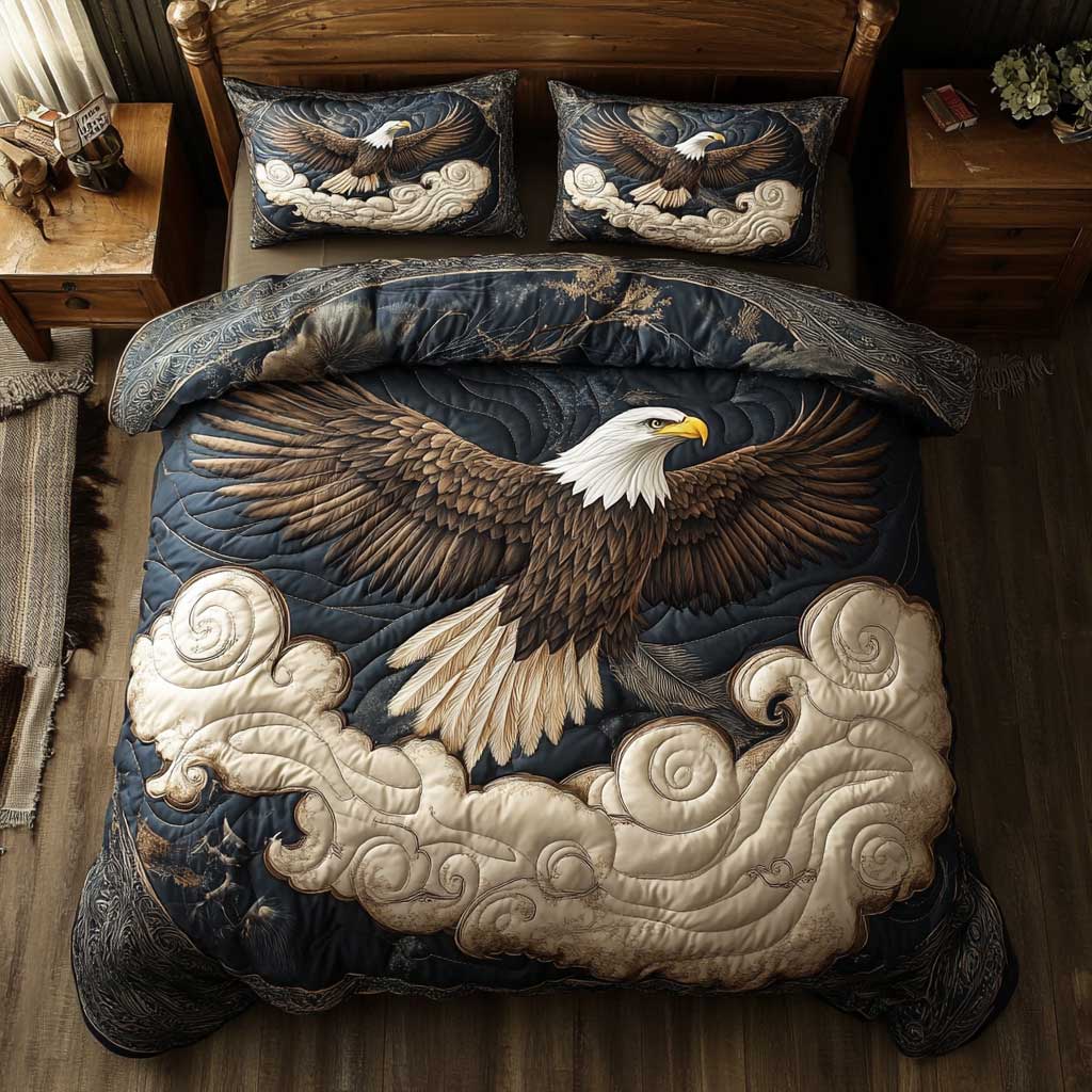 Majestic Bald Eagle WP2101042CL Duvet Cover Set