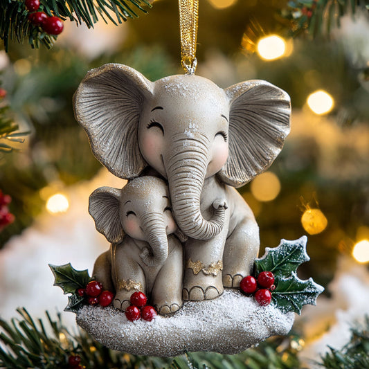 Joyful Elephants CP0412055CL Christmas Ornament