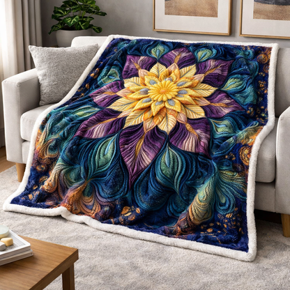 Blooming Lotus QA2901003CL Faux Fur Throw Blanket
