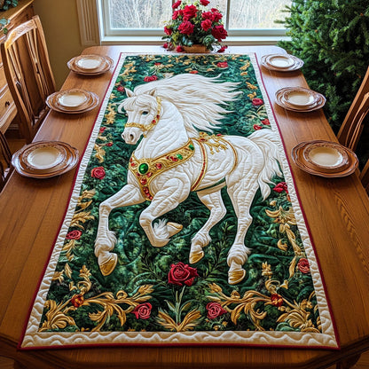 White Horse Waltz WJ2907042CL Quilted Table Runner