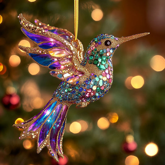 Hummingbird Holiday Magic WN2611050CL Christmas Ornament