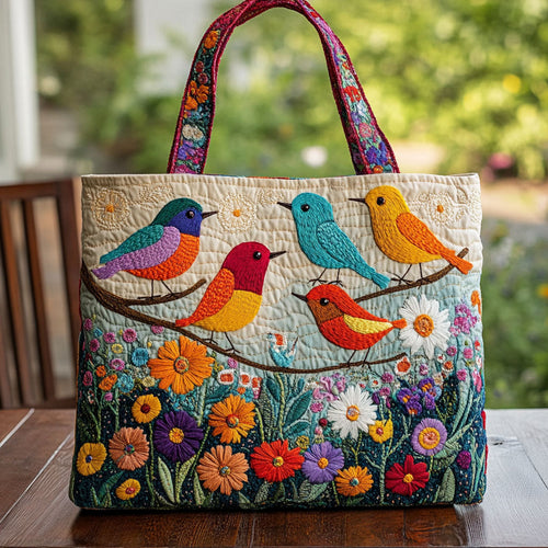 Bird Garden CW2209006CL Quilted Tote Bag