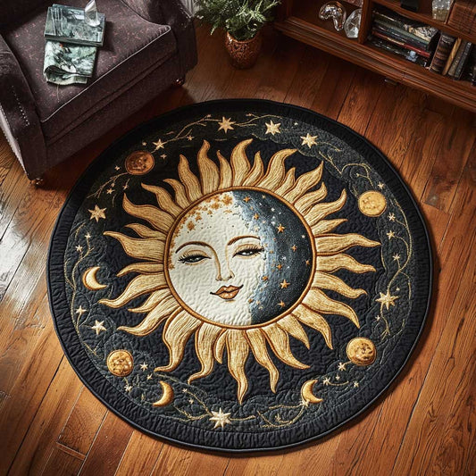 Boho Sun Goddess WN0504023CL Quilted Round Mat