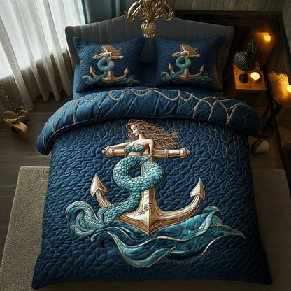 Waves And Mermaid Tails WN1703087CL Duvet Cover Set