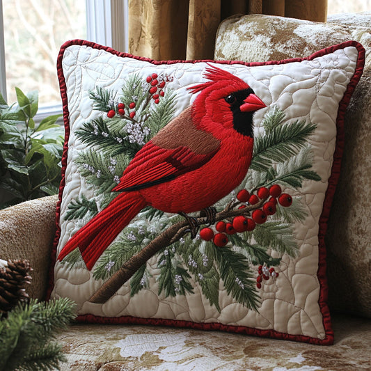 Cozy Cardinal CW0807013CL Quilt Pillow Case