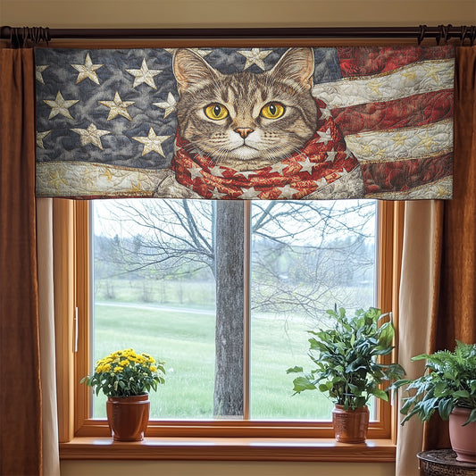Cat Cozy WN1006009CL Quilted Valance