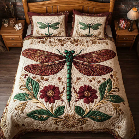 Heavenly Dragonfly Flower WP2502043CL Duvet Cover Set