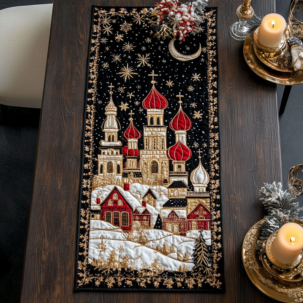 Imperial Holiday Sparkle CP1806023CL Quilted Table Runner