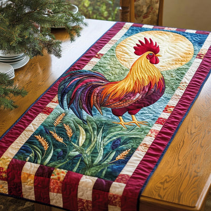 Sunrise Chicken WJ0606043CL Quilted Table Runner