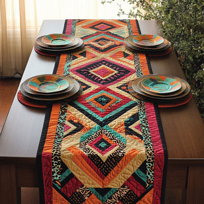 Geometric Tribal Pattern WJ0507034CL Quilted Table Runner
