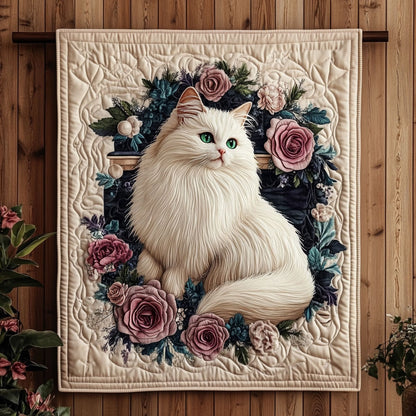 Elegant Ivory Cat KL1301043CL Quilt