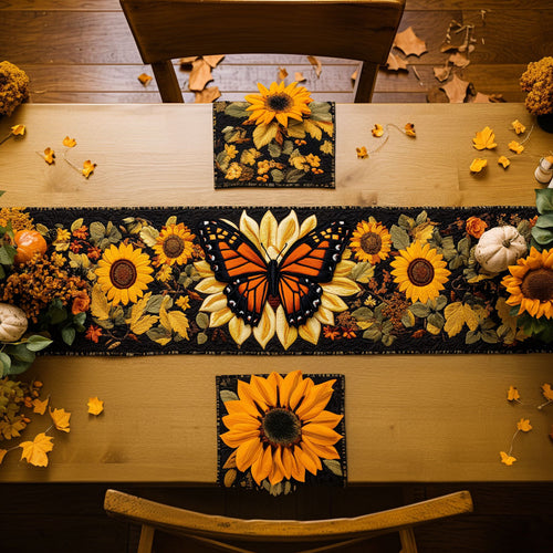 Butterfly Charm WN0107006CL Quilted Table Runner