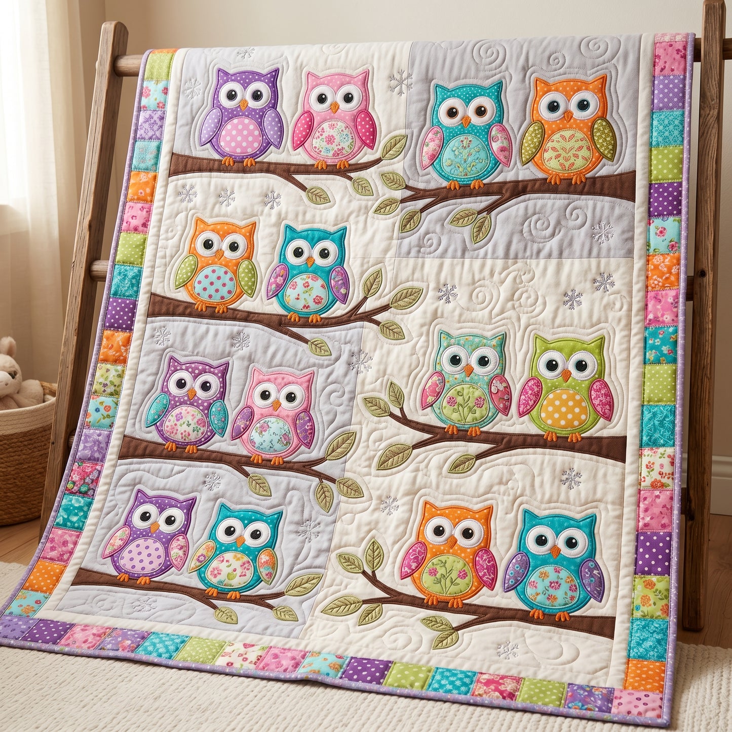 Cute Owl XR1704001CL Quilt