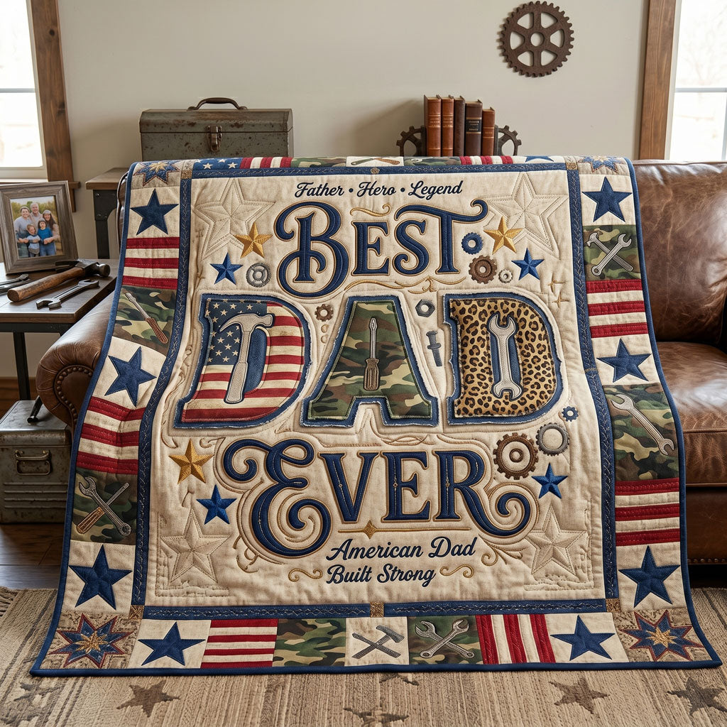 Best Dad Ever WN1106001CL Quilt